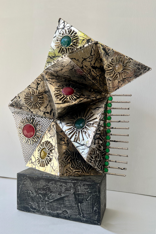 Triangular Elegance: Allah Calligraphy Sculpture