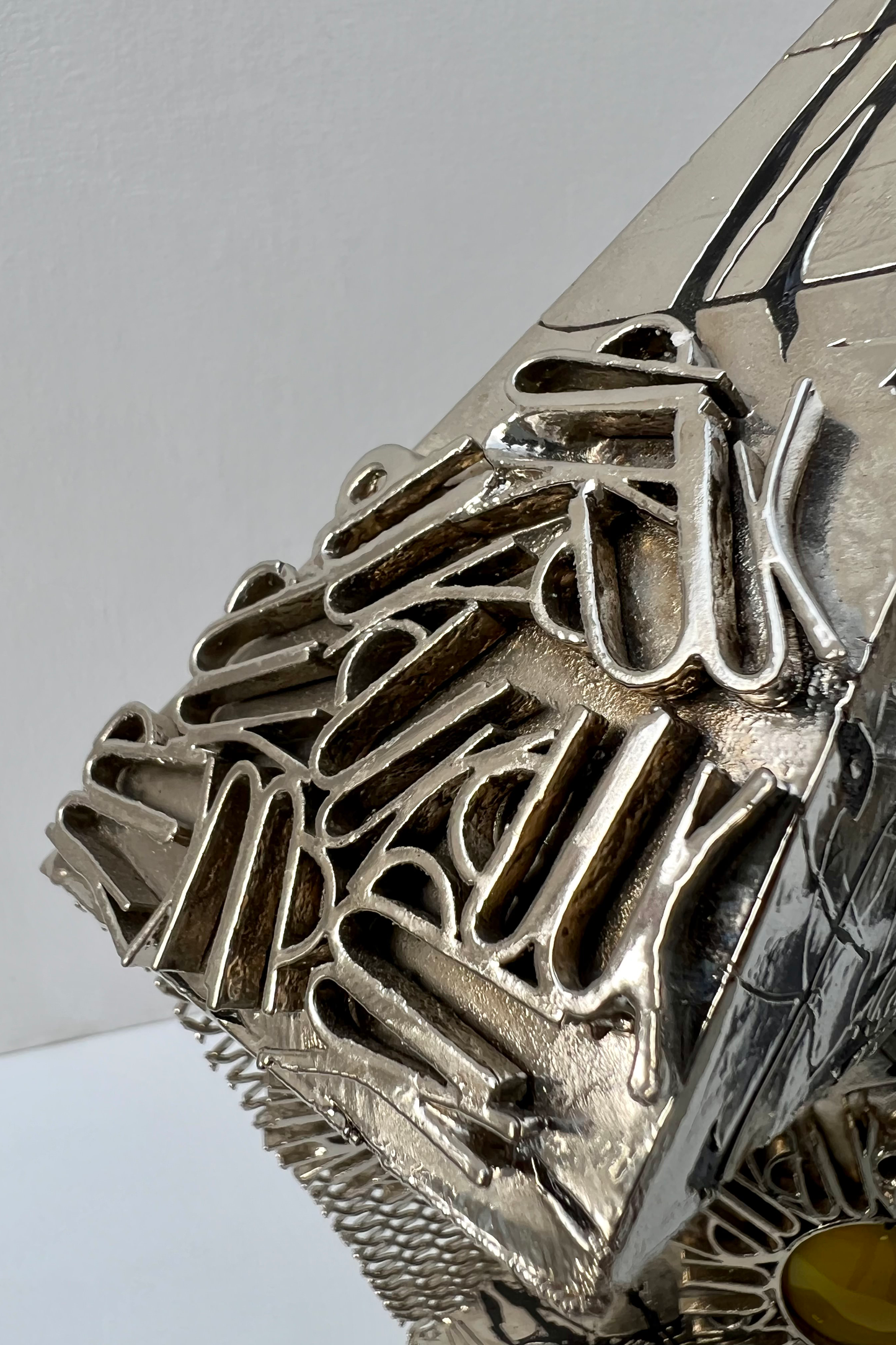 Triangular Elegance: Allah Calligraphy Sculpture