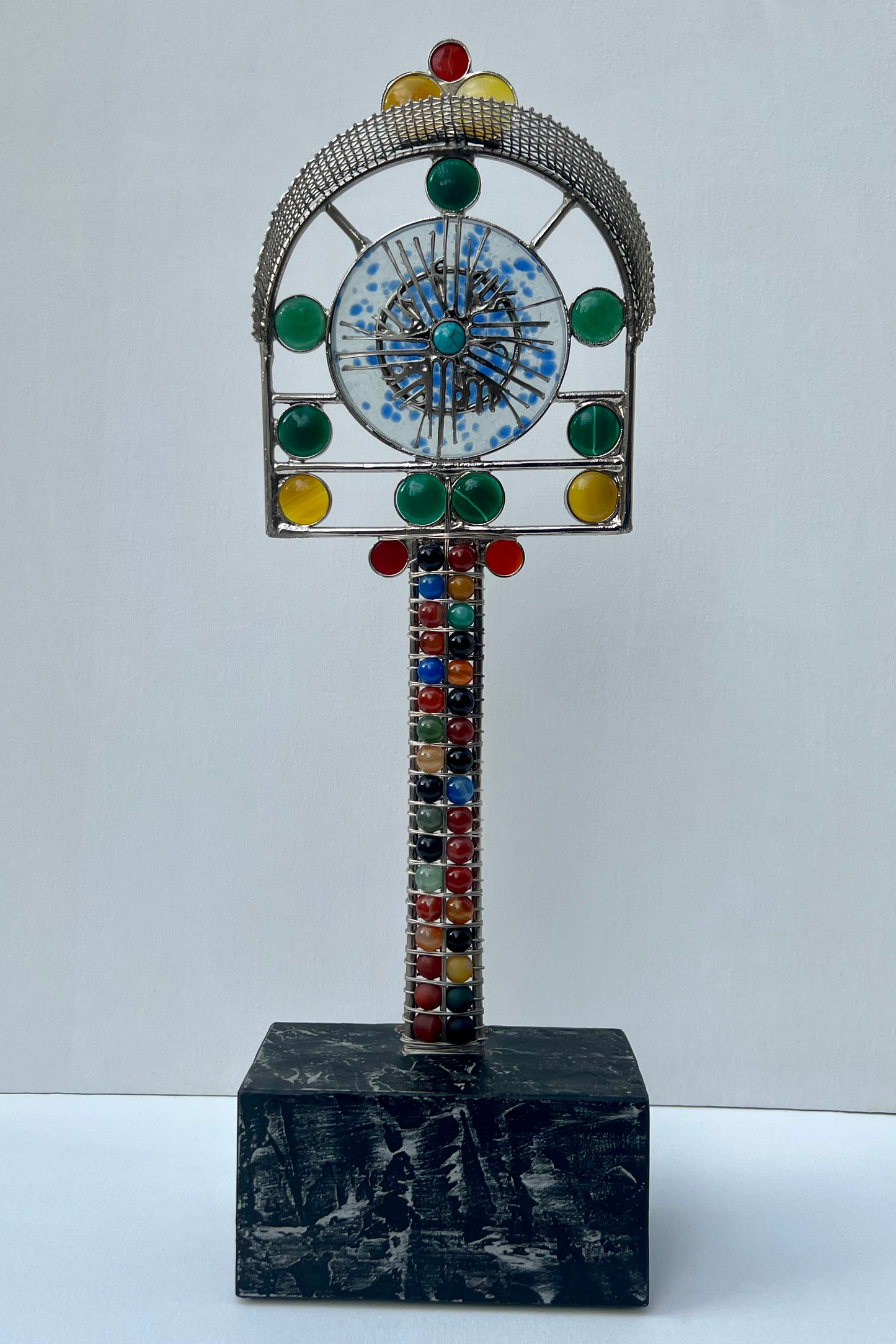 Sacred Circular Symphony: Calligraphy Sculpture