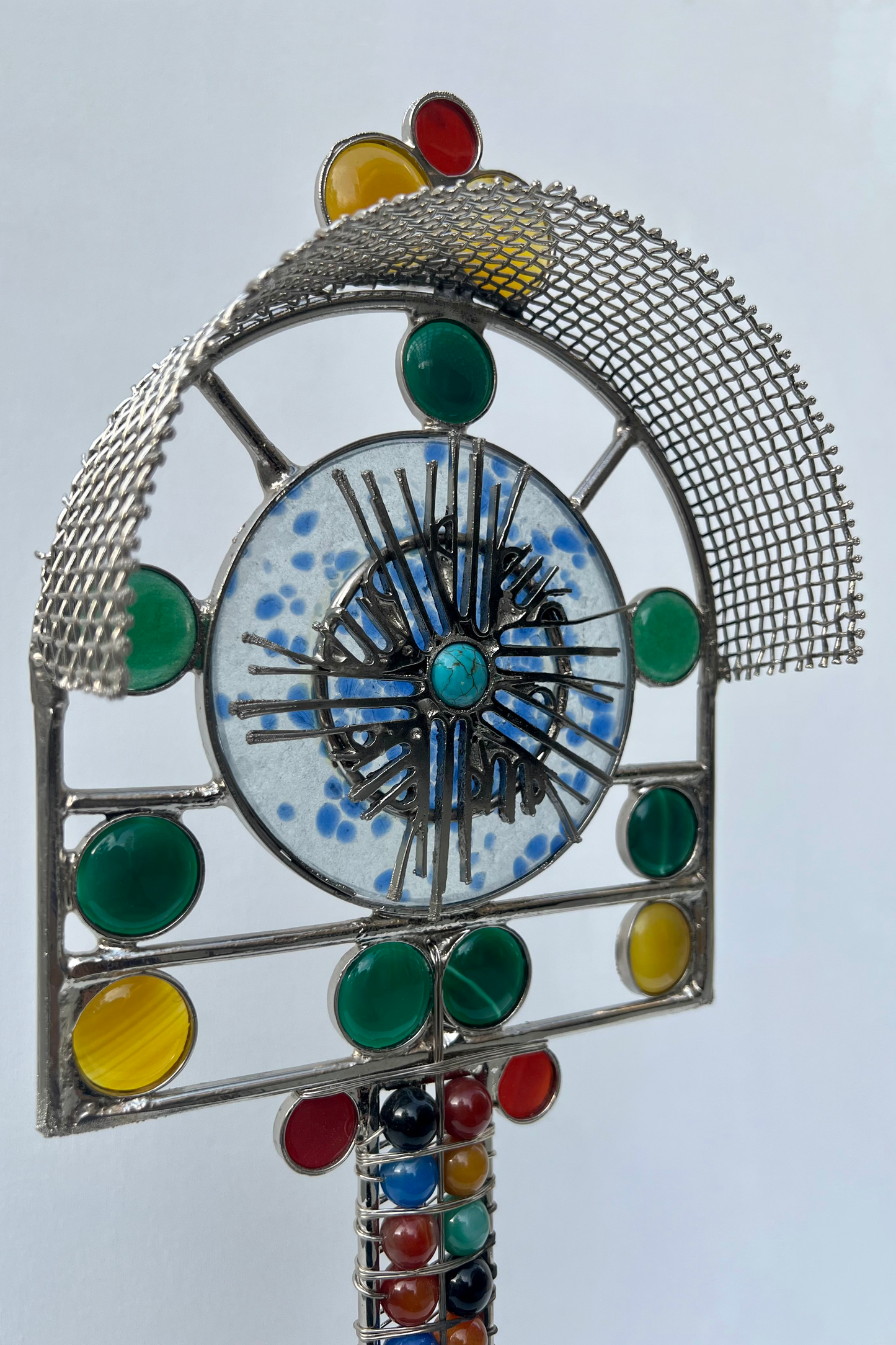 Sacred Circular Symphony: Calligraphy Sculpture