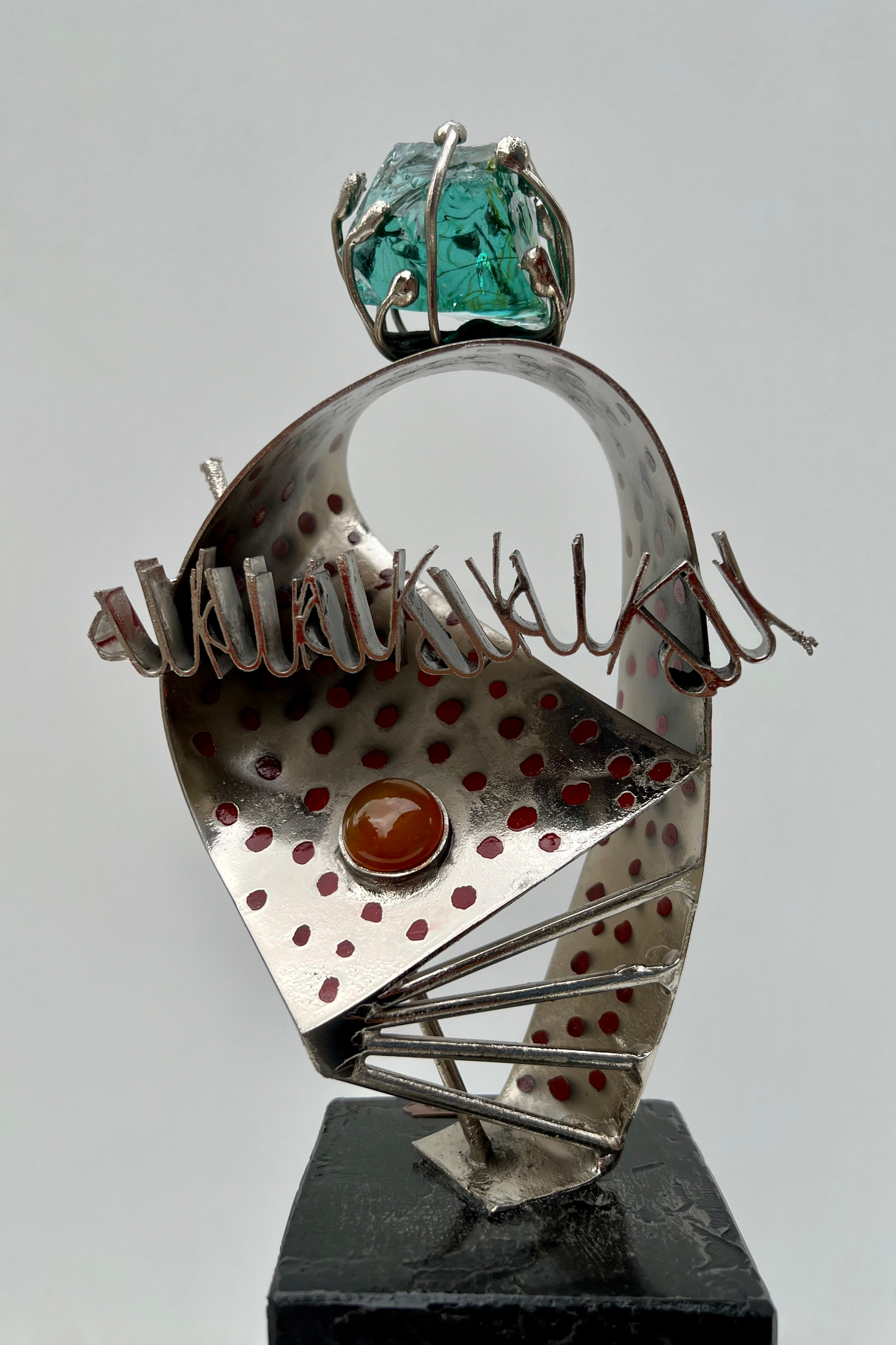 Crowned by Faith: Modern Composition with Allah Calligraphy