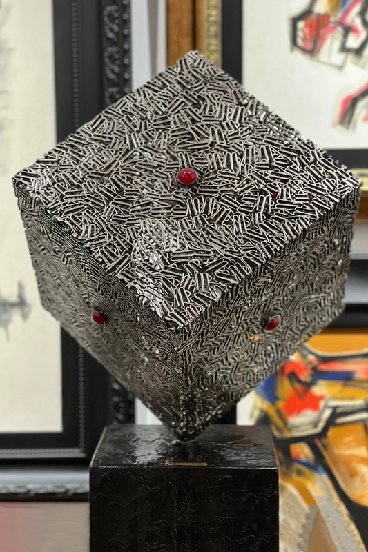 Divine Illumination: ALLAH - Metallic Cube