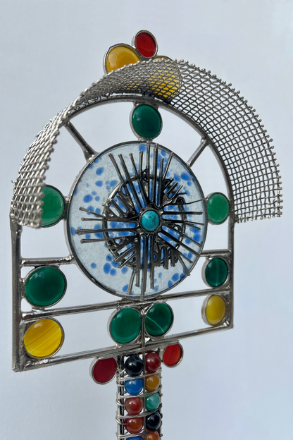 Sacred Circular Symphony: Calligraphy Sculpture