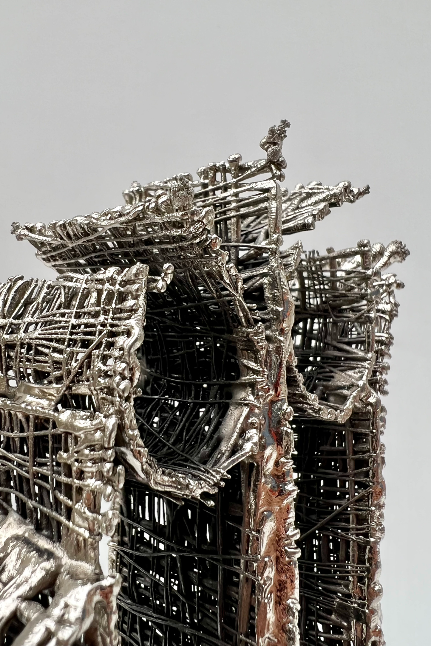 Divine Tangle: Wire-Formed Allah Sculpture