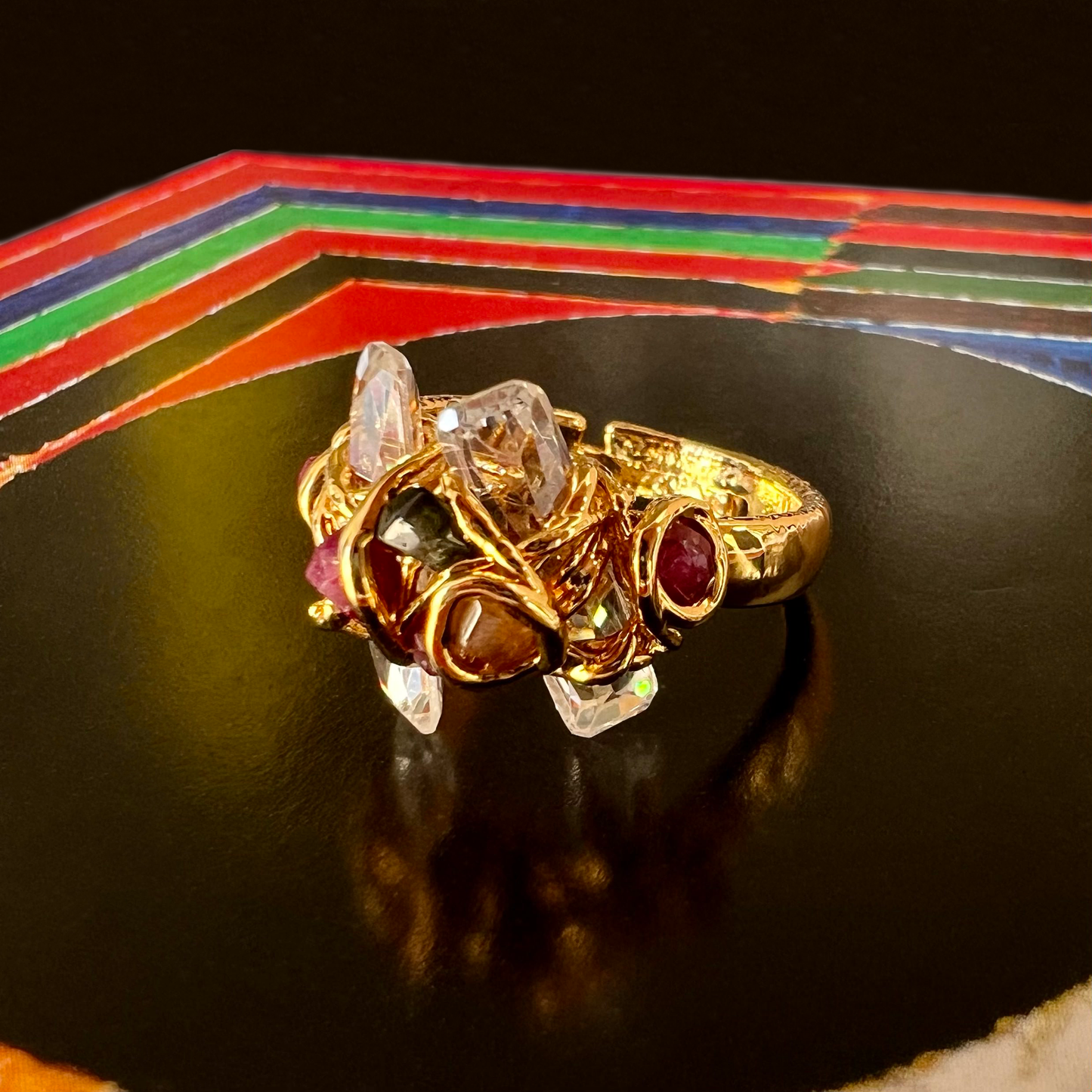 Zircon & Agate - Ring