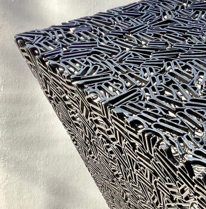 Divine Illumination: ALLAH - Metallic Cube